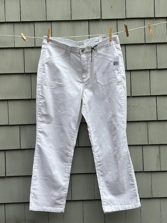 Nicole Miller Denim - Nicole Miller New York Soho High Rise White Ankle Boot Jean NWT 14
